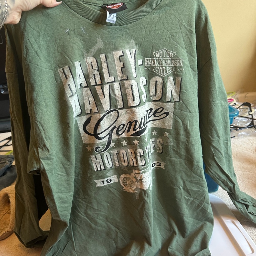 Harley-Davidson Olive Graphic Long Sleeve